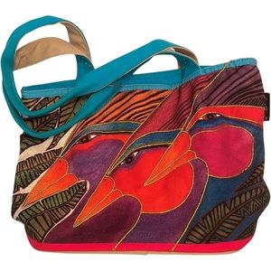 Lauren Burch Harlequin Birds Medium Tote